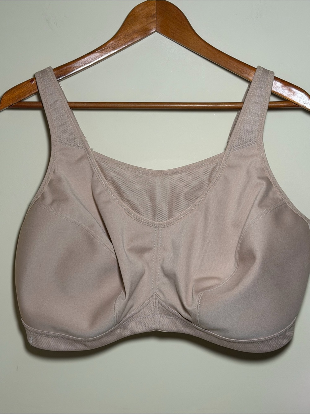 Glamorise 1066 No-Bounce Camisole Sports Bra Beige Wireless Full Coverage 50C